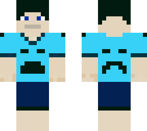 simple blue t shirt