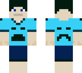 simple blue t shirt