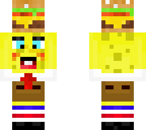 spongebob with burger