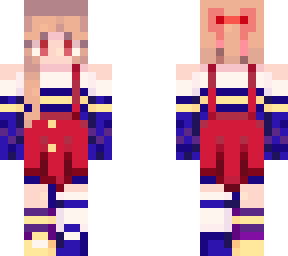 blue red
