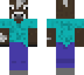 cow with steve's clothing