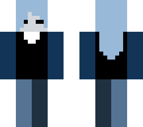 simple blue girl