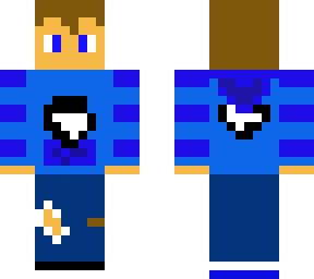 boy with blue jacket and hole