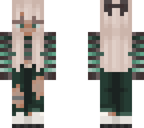 edited green sweater dark girl