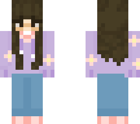 lavender sweater girl