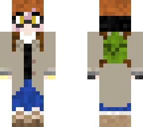 jaybird winter attire but with scars... again (minecraft oc/persona)