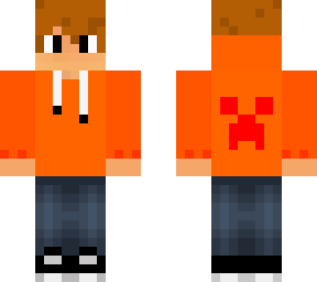 orange sweatshirt
