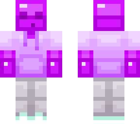 purple slime wearing lavender shirt (hive style)