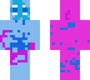 the blue and pink