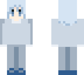 blue haired girl