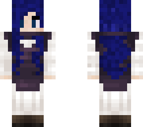 female choso blue hair