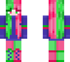 pink and green