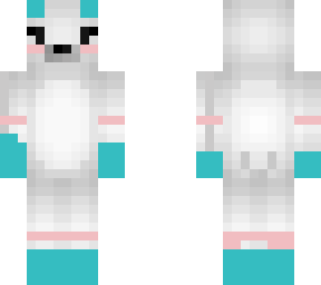 cute polar bear with gloves