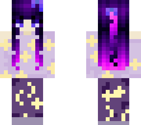 sleepy star purple girl