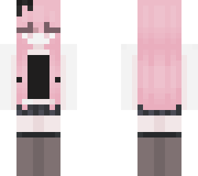 pink hair black clothes ^__^ (creds in desc.)
