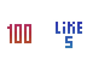thanks for 100 likes!