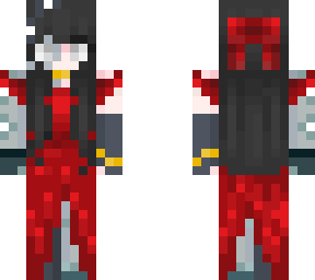 cyborg girl - red dress