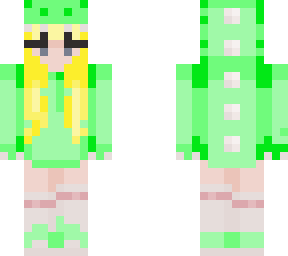 green dinosaur with blonde hair