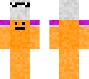 lil orange guy holding little guy with sun glasses