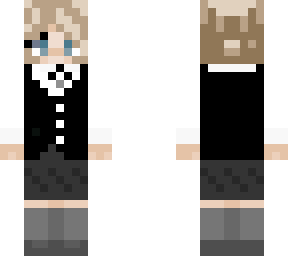 zoe in a bartender outfit