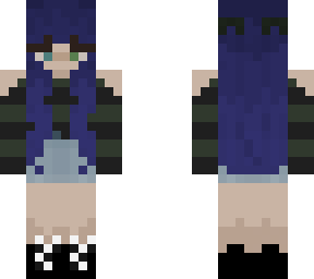 blue hair elf girl