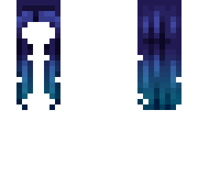 ombre wavy female hb midnight to teal