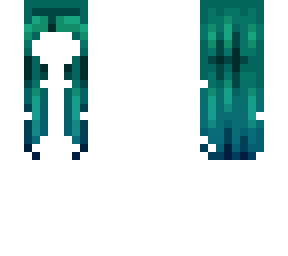 ombre wavy female hb pine to teal