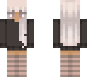 white hair sweater