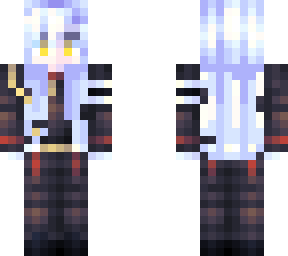 white haired girl
