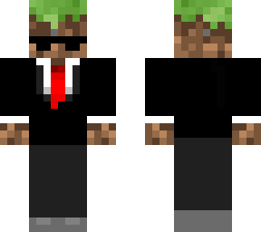 grass man suit with sunglasses
