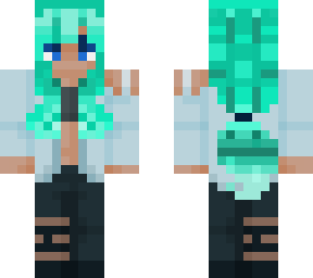 green hair