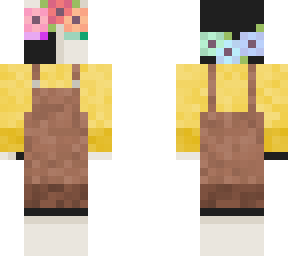 overalls flowers