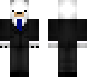 polar bear with blue suit