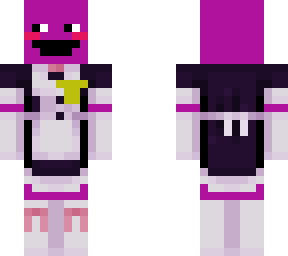 purple guy in a maid outfit