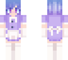 purple maid suit