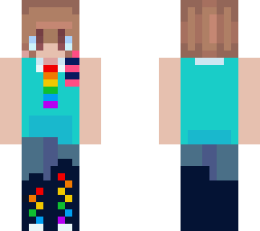 rainbow tie + converse