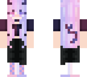 red ish/purp ish devil girl edit