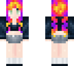 sunset hair sweater