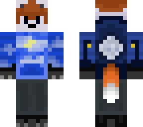 updated red fox with a cloudy shirt
