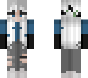white haired blue