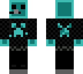 blue slime with hoodie and headphones