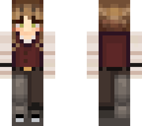 brunette girl in a vest