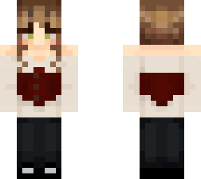 brunette girl with corset