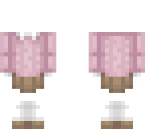 knit sweater n skirt ob 1.3 pink