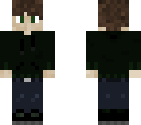 teenager in green hoodie