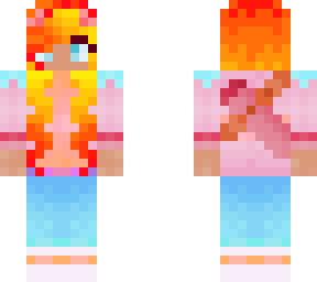 archer girl (quiver + fire hair)