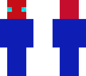 blue and red