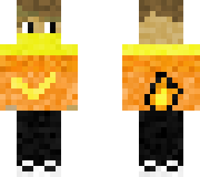 orange nike boy