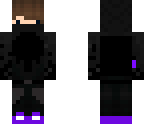 black n purple hoodie necro