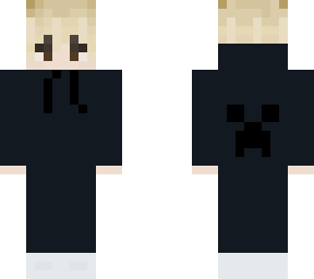 blonde boy with black hoodie